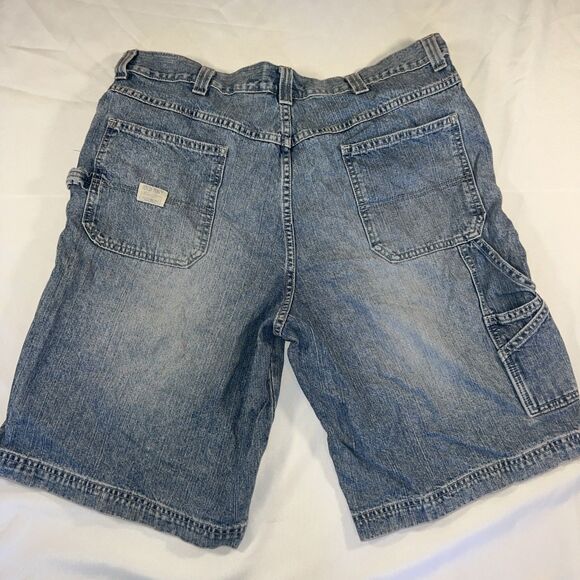 Vintage Y2K Old Navy Painters Carpenters Jean Shorts Size 40 Baggy - Picture 1 of 7